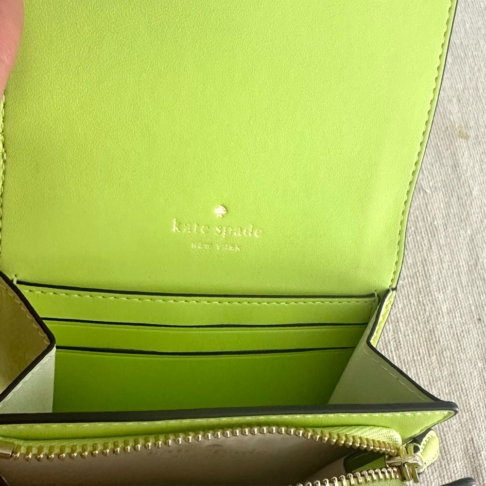 Kate Spade Chartreuse Leather Accessory - Picture 5 of 7